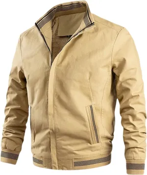 Men's Lightweight Varsity Jackets 2025 Casual Bomber Jacket Full Zip Windbreaker Fashion Jackets