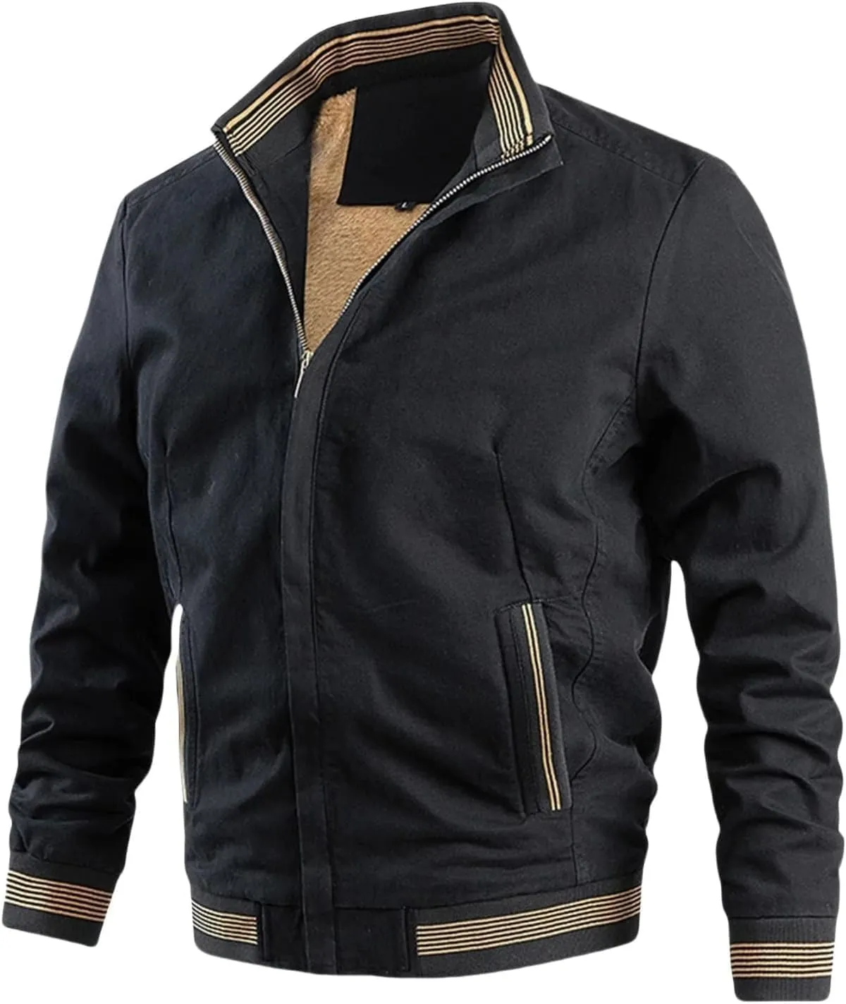 Men's Lightweight Varsity Jackets 2025 Casual Bomber Jacket Full Zip Windbreaker Fashion Jackets