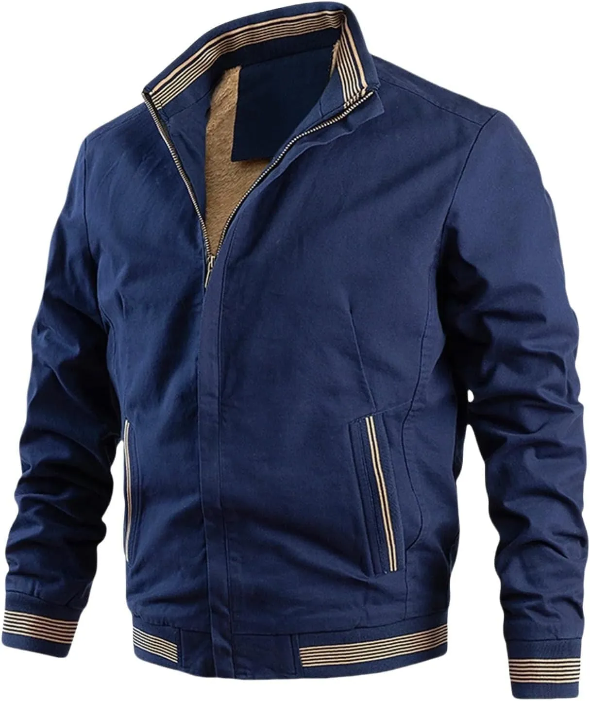Men's Lightweight Varsity Jackets 2025 Casual Bomber Jacket Full Zip Windbreaker Fashion Jackets