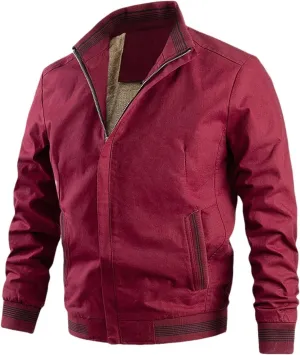 Men's Lightweight Varsity Jackets 2025 Casual Bomber Jacket Full Zip Windbreaker Fashion Jackets