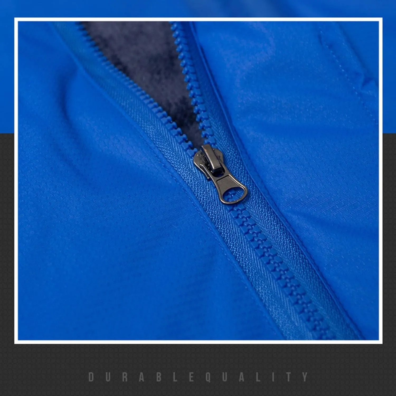 Men's Mountain Snow Jacket Fleece Warm Winter Water-Resistant Coat Snowboard Rain Jacket Hooded Windproof Windbreaker
