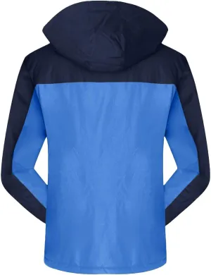 Men's Mountain Snow Jacket Fleece Warm Winter Water-Resistant Coat Snowboard Rain Jacket Hooded Windproof Windbreaker