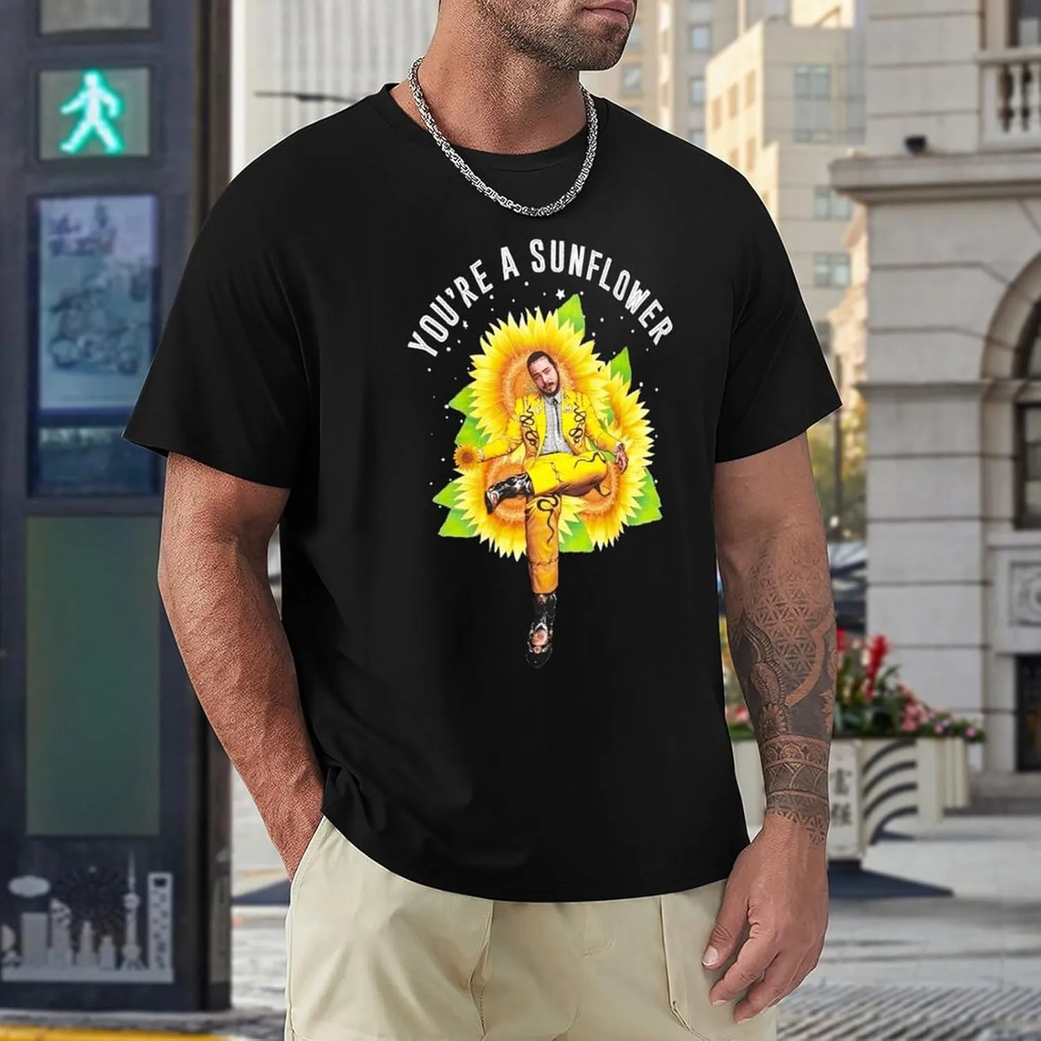 Mens Short Sleeve Crewneck T Shirt Vintage Graphic Tees Shirts Tops