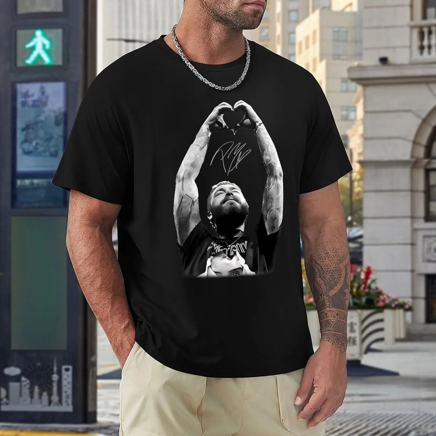 Mens Short Sleeve Crewneck T Shirt Vintage Graphic Tees Shirts Tops