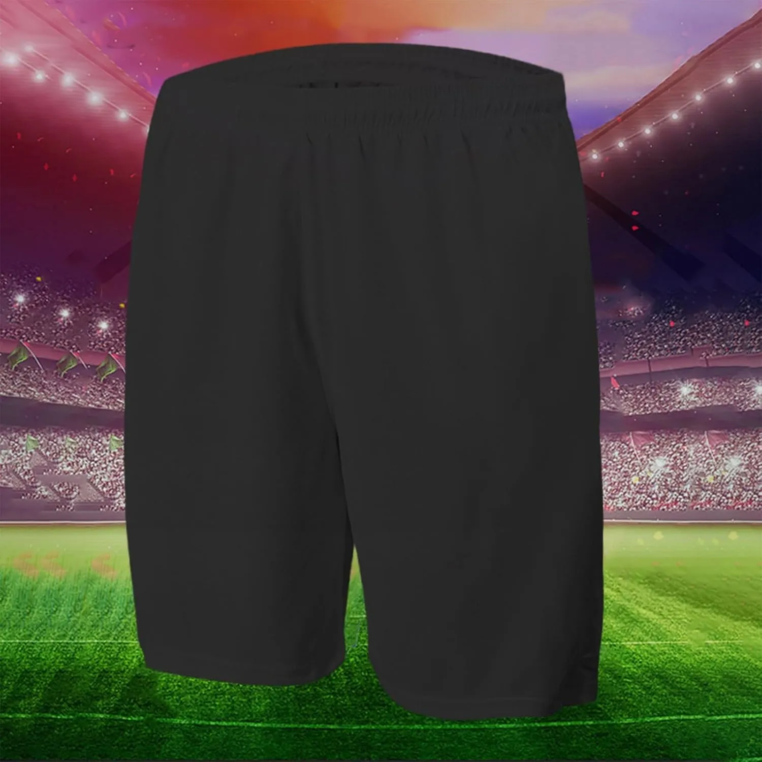 Mens Shorts Athletic Football Running Fitness Workout Pants Breathable Comfy Elastic Waist Casual Shorts with Pockets