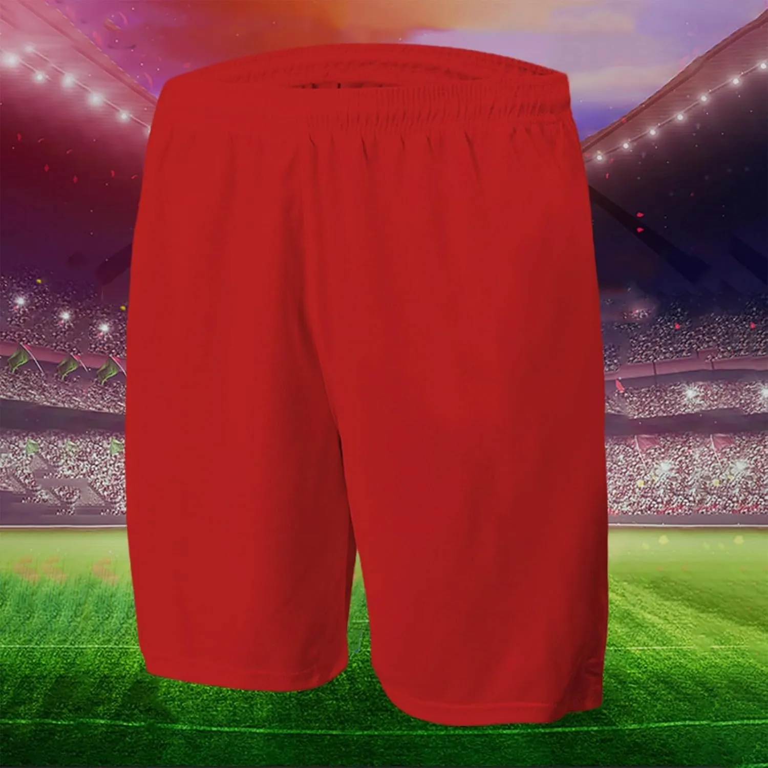 Mens Shorts Athletic Football Running Fitness Workout Pants Breathable Comfy Elastic Waist Casual Shorts with Pockets