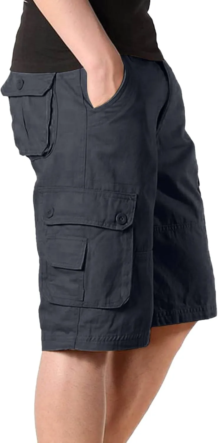 Mens Shorts Casual Stretch Tactical Hiking Shorts Waterproof Quick Dry Work Pants Hiking Fishing Short with Pockets