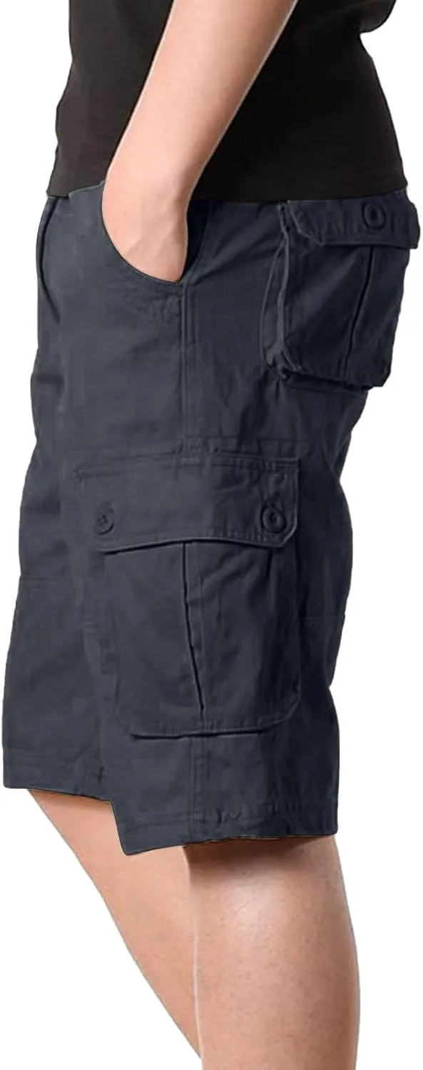 Mens Shorts Casual Stretch Tactical Hiking Shorts Waterproof Quick Dry Work Pants Hiking Fishing Short with Pockets
