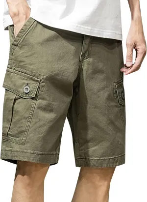 Mens Shorts Outdoor Elastic Waist 2025 Casual Hiking Shorts Fishing Big and Tall Travel Summer Athletic Short Pants