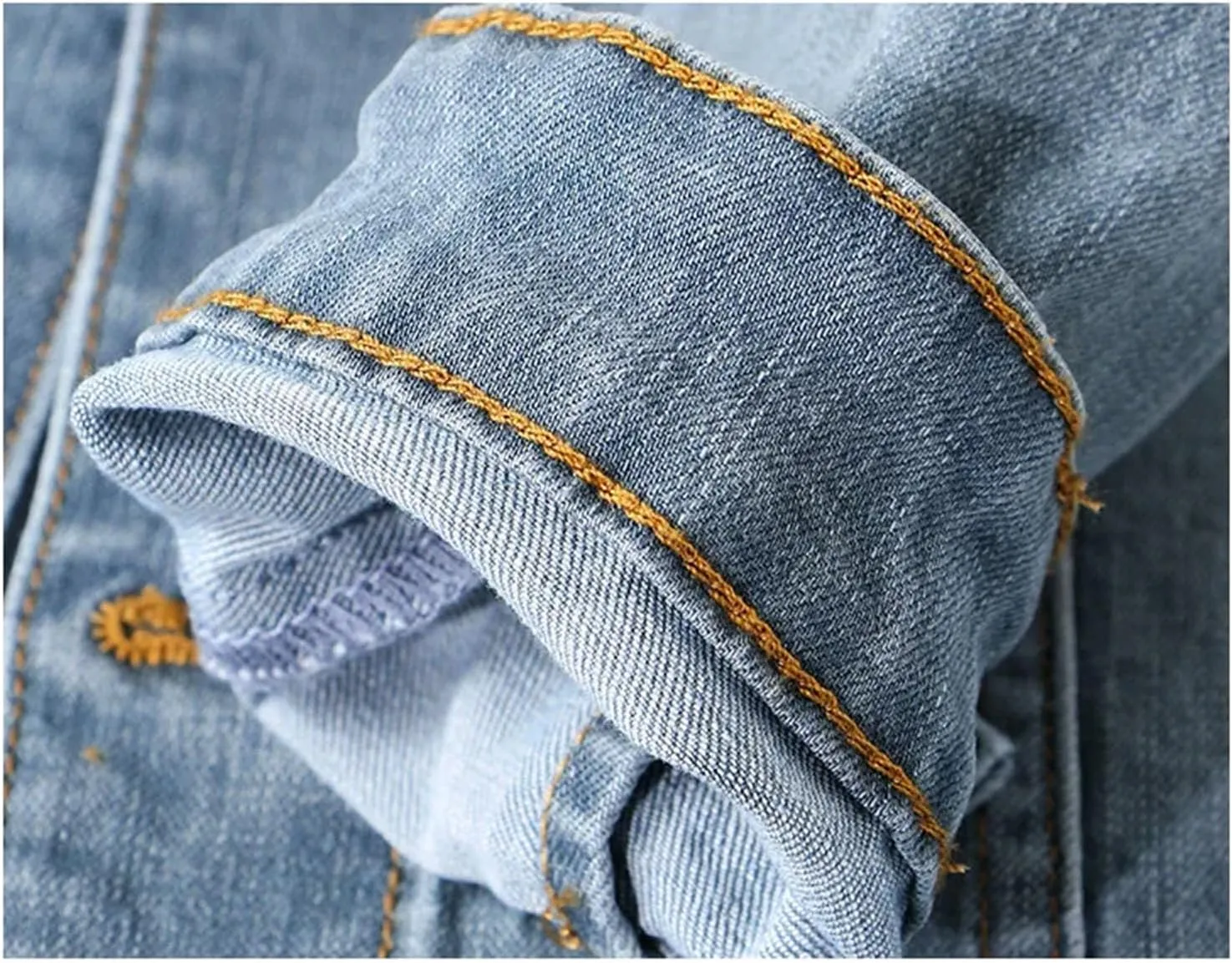 Men's Spring Casual Denim Jacket Men Cotton Jean Jacket Classic Washed Slim Jeans Coat