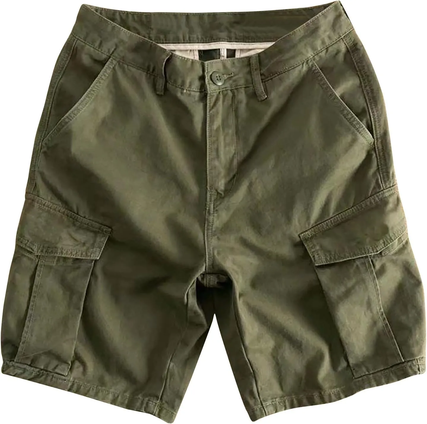 Men's Summer Casual Shorts, 5 Inch Inseam Cargo-Shorts, Short Pants for Golf, Athletics, Running, Fishing, and Hiking