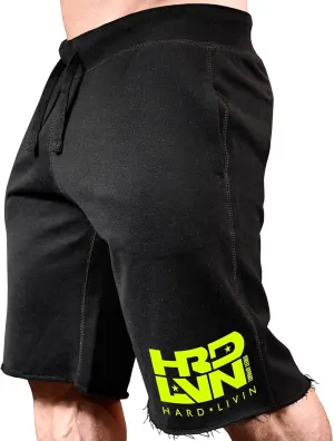 Men's Workout (Hard Livin HRD-LVN) Fitness Gym Sweat Shorts