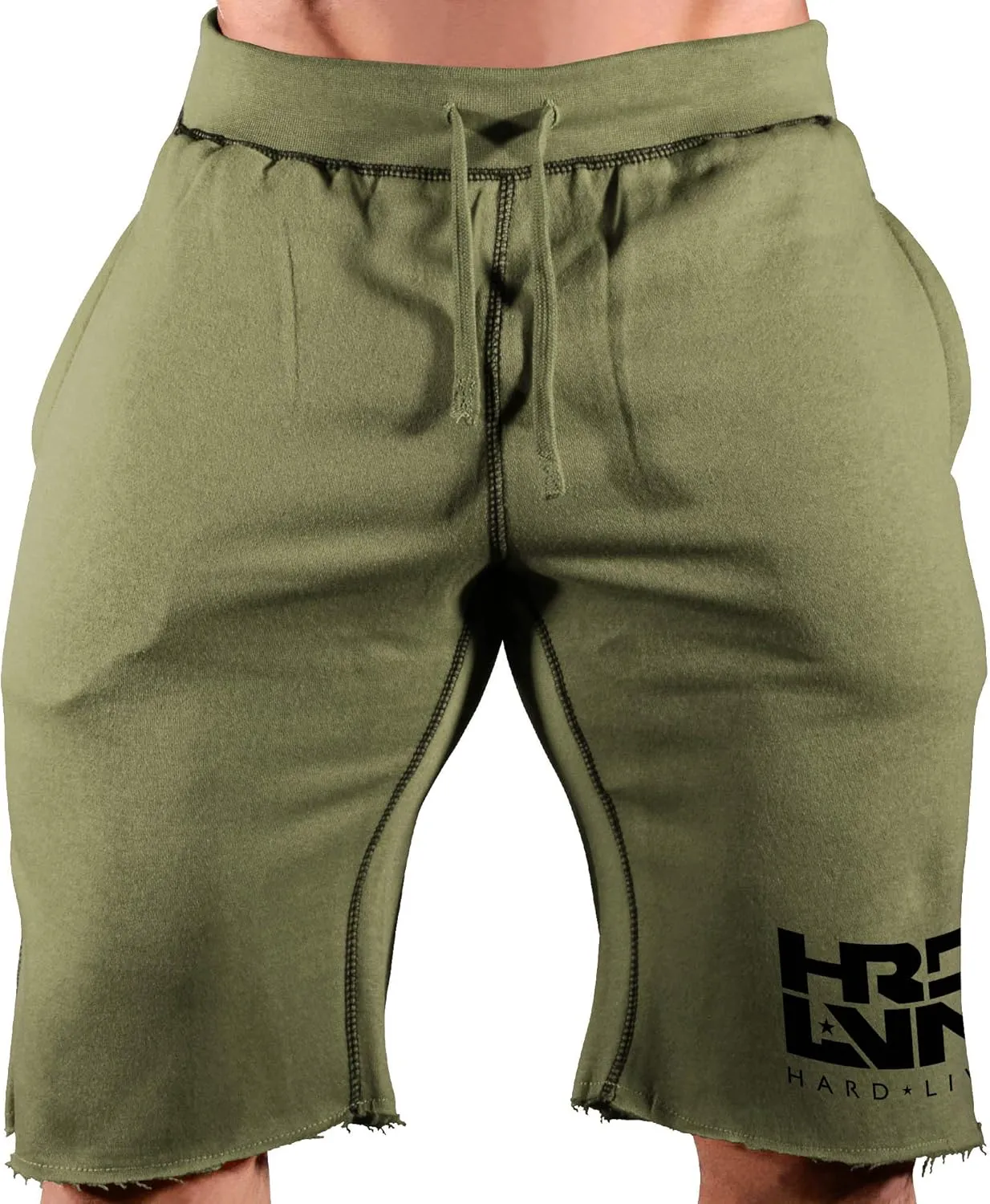 Men's Workout (Hard Livin HRD-LVN) Fitness Gym Sweat Shorts