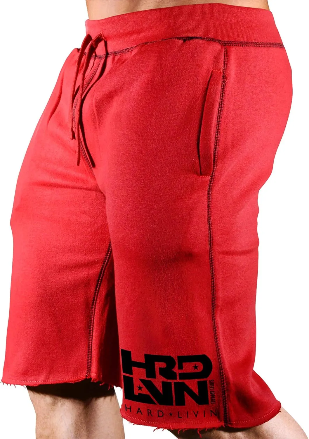 Men's Workout (Hard Livin HRD-LVN) Fitness Gym Sweat Shorts