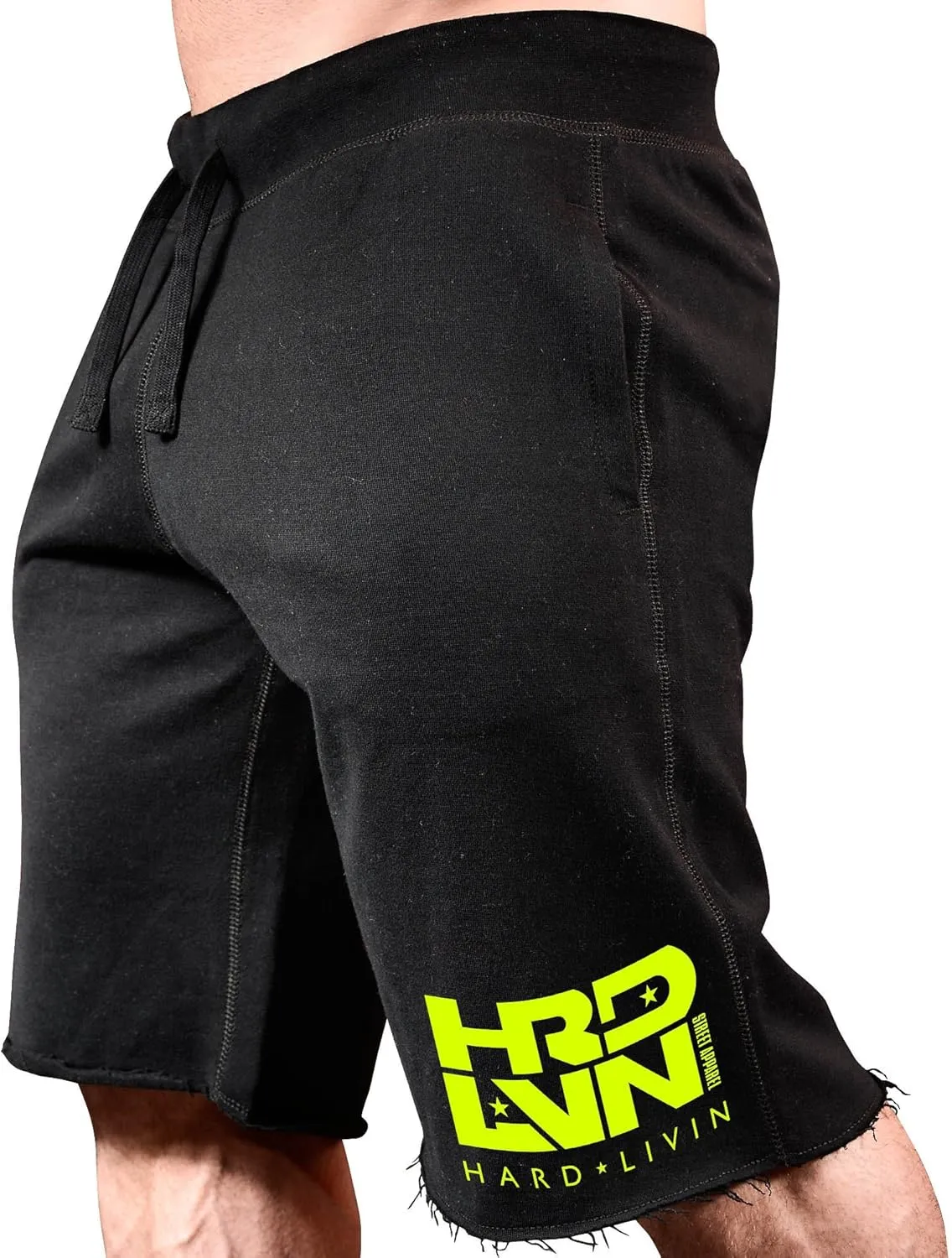 Men's Workout (Hard Livin HRD-LVN) Fitness Gym Sweat Shorts