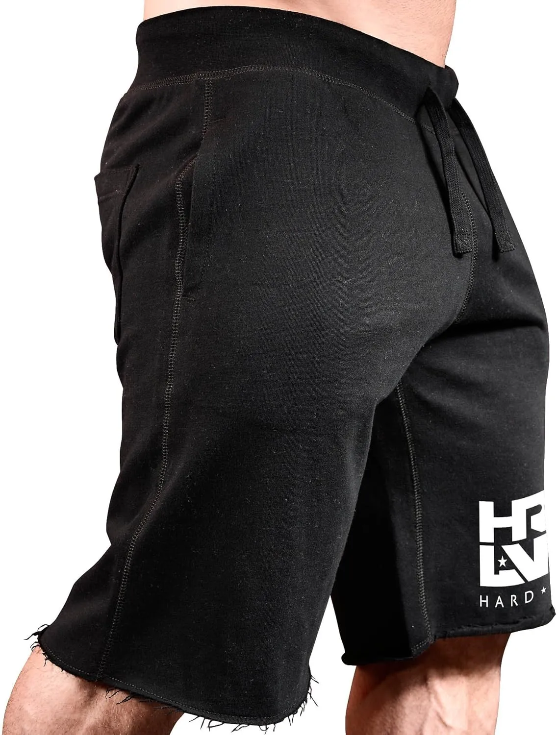 Men's Workout (Hard Livin HRD-LVN) Fitness Gym Sweat Shorts