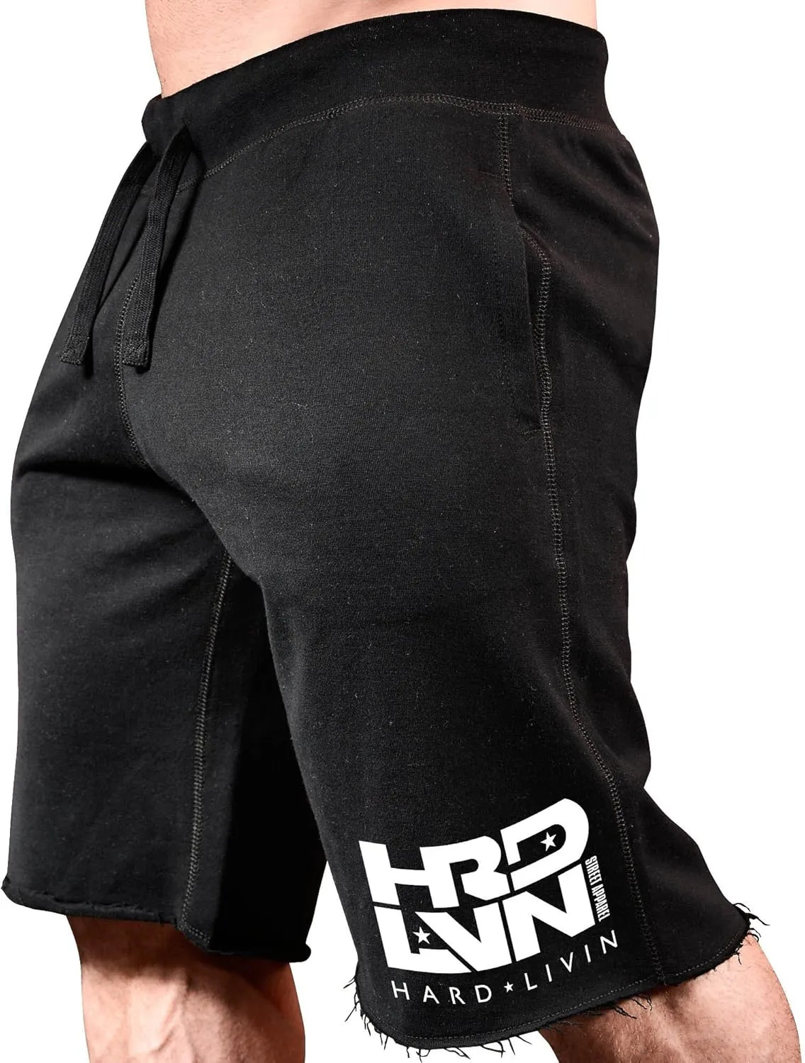 Men's Workout (Hard Livin HRD-LVN) Fitness Gym Sweat Shorts