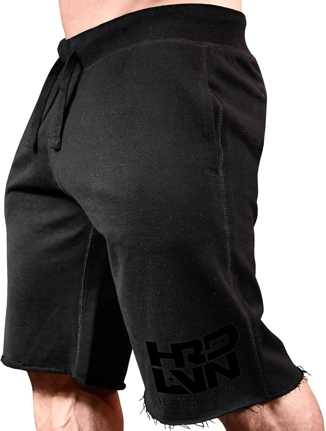 Men's Workout (Hard Livin HRD-LVN) Fitness Gym Sweat Shorts