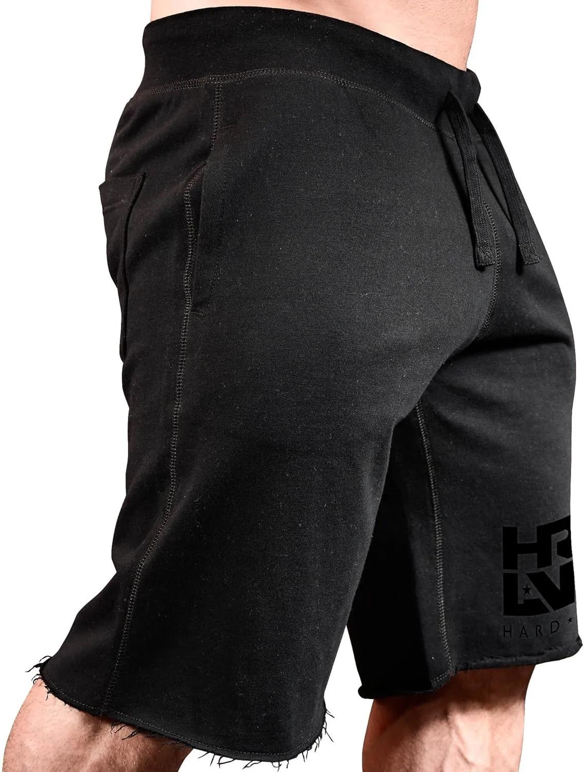 Men's Workout (Hard Livin HRD-LVN) Fitness Gym Sweat Shorts