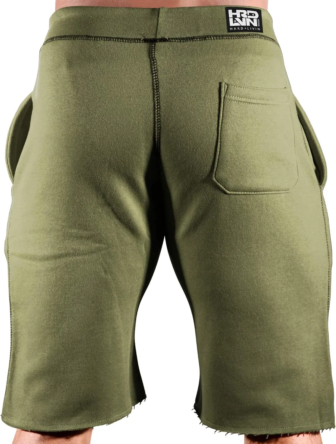 Men's Workout (HRD-LVN Split Leg) Training Gym Sweat Shorts