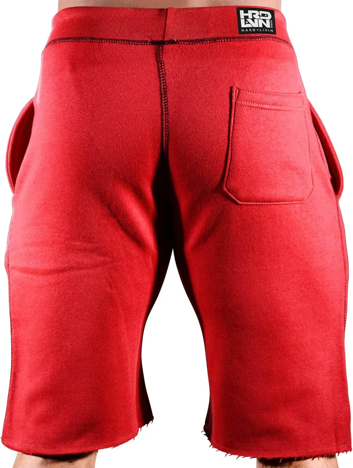 Men's Workout (HRD-LVN Split Leg) Training Gym Sweat Shorts