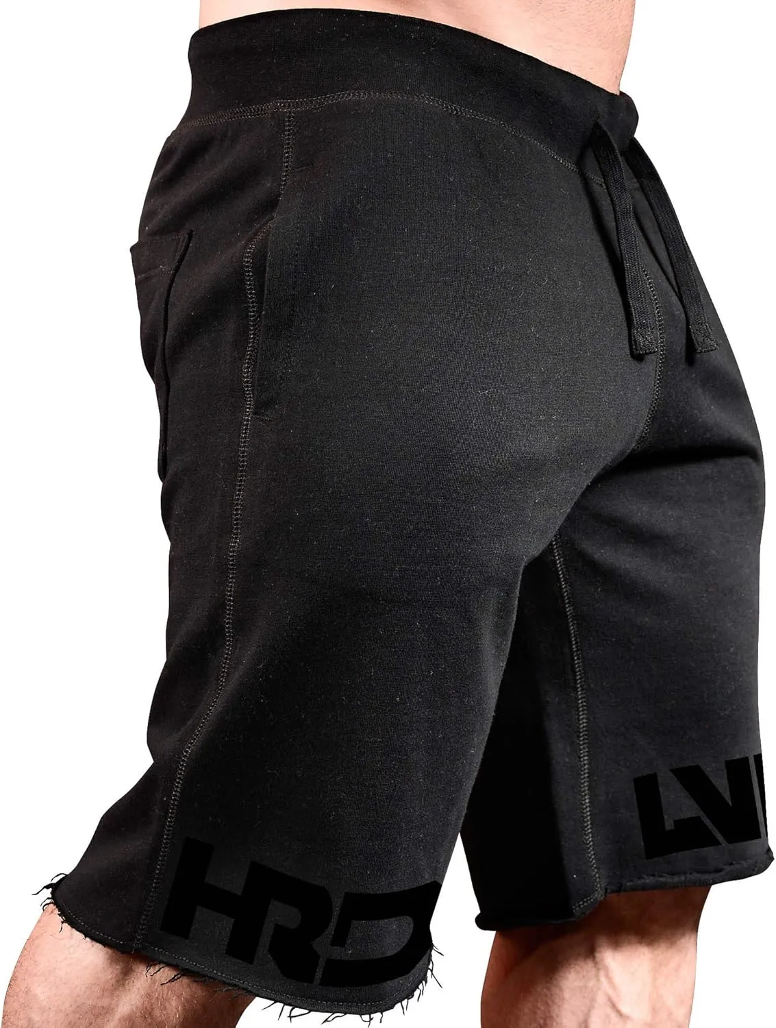 Men's Workout (HRD-LVN Split Leg) Training Gym Sweat Shorts