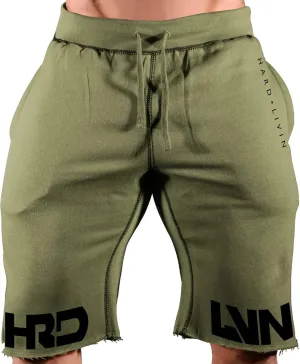 Men's Workout (HRD-LVN Split Leg) Training Gym Sweat Shorts