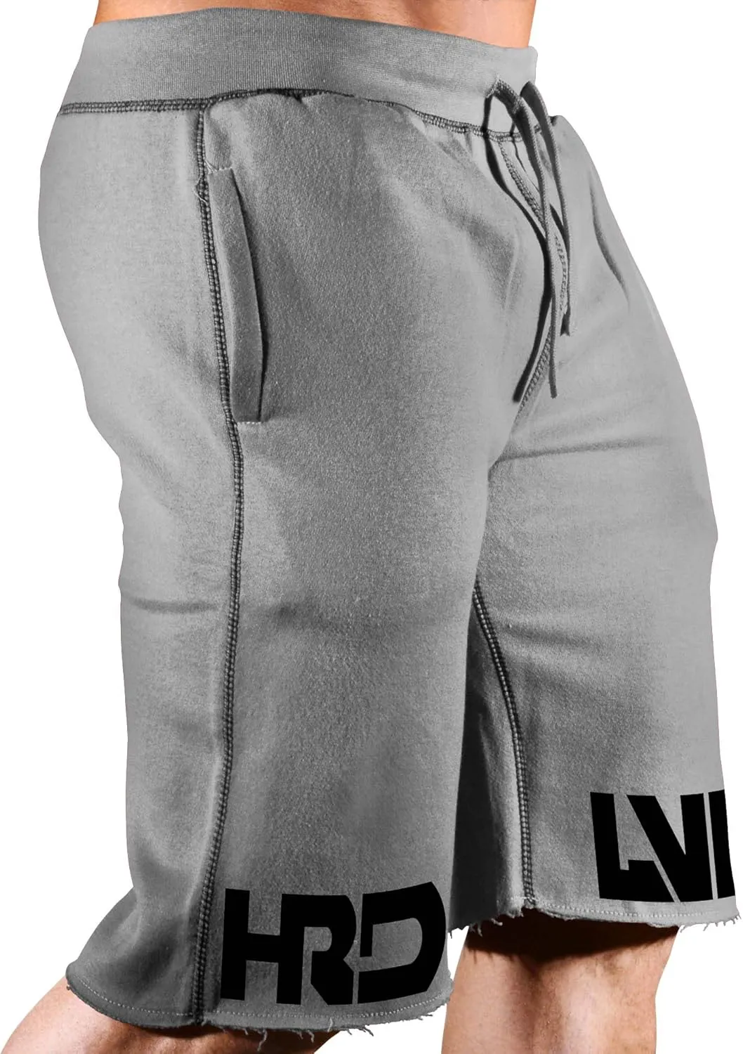 Men's Workout (HRD-LVN Split Leg) Training Gym Sweat Shorts