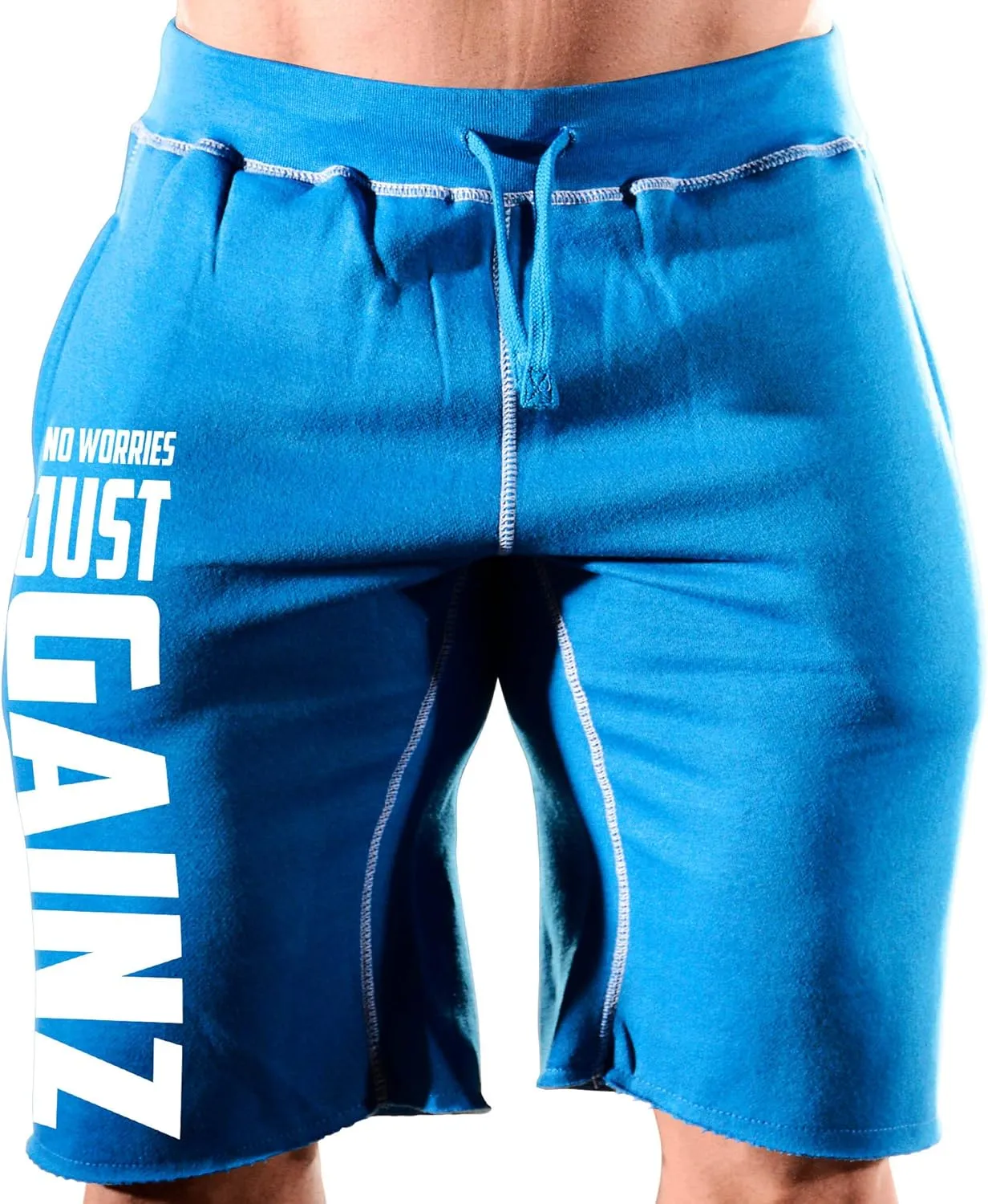 Men's Workout (NoWorries-JustGainz) Sweat Shorts (A:WT)