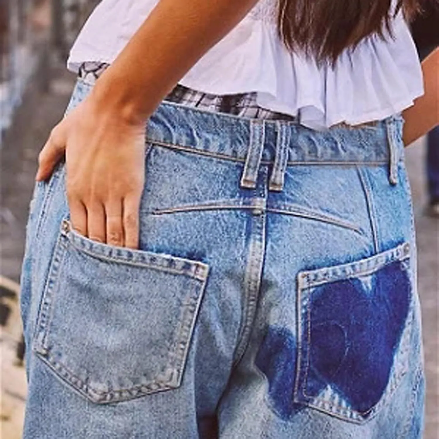 Mid Rise Barrel Jeans for Women Wide Leg Mid Waist Denim Pants Y2k Baggy Boyfriend Relax Fit Trouser Ankle Pants