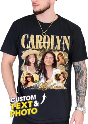 Mit & Mia Custom Bootleg Rap Tee Shirts - Vintage Graphic Tees for Boyfriend - Christmas, Birthday