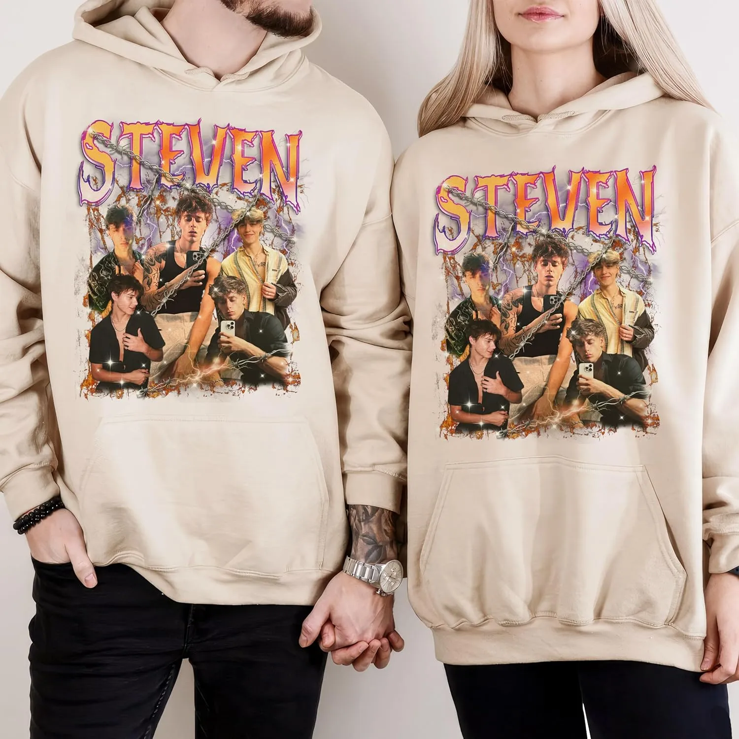 Mit & Mia Custom Bootleg Rap Tee Shirts - Vintage Graphic Tees for Boyfriend - Christmas, Birthday