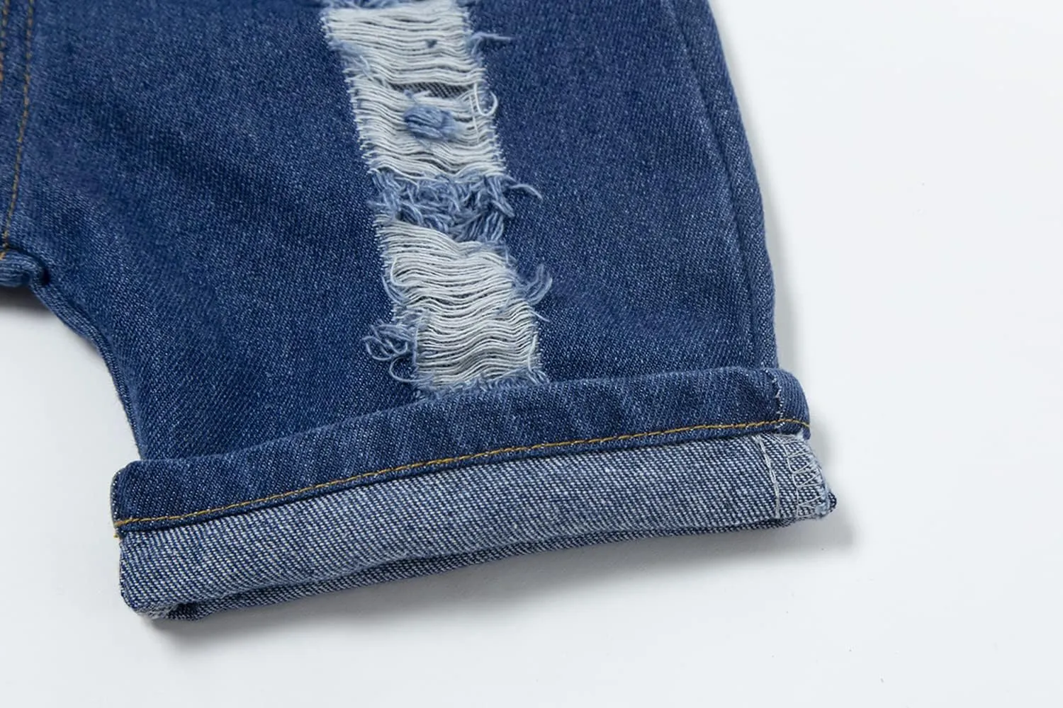 Mud Kingdom Fashion Boys Denim Shorts Elastic Waist