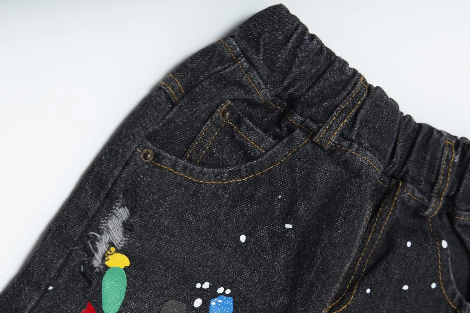 Mud Kingdom Fashion Boys Denim Shorts Elastic Waist