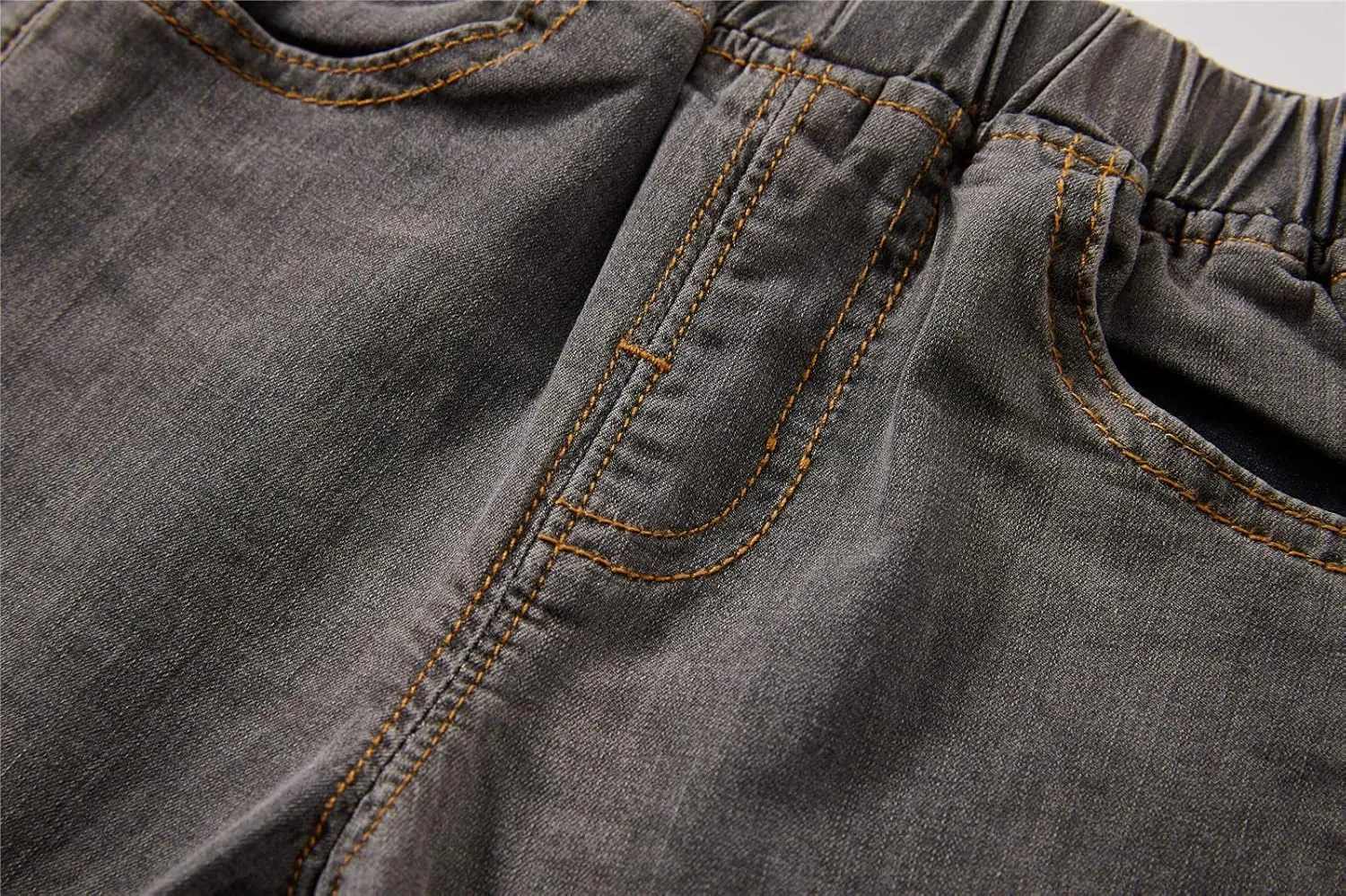 Mud Kingdom Fashion Boys Denim Shorts Elastic Waist