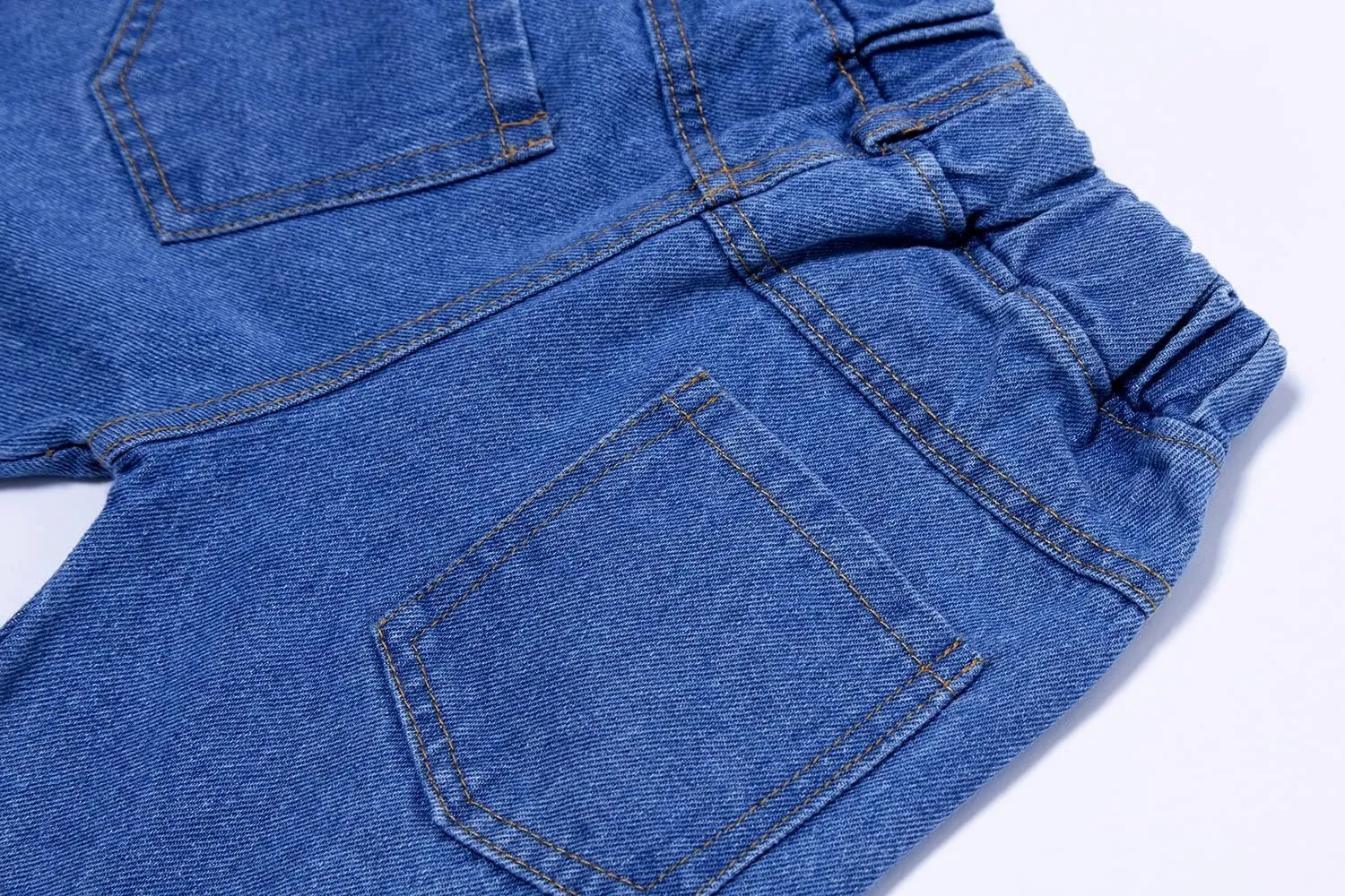 Mud Kingdom Fashion Boys Denim Shorts Elastic Waist