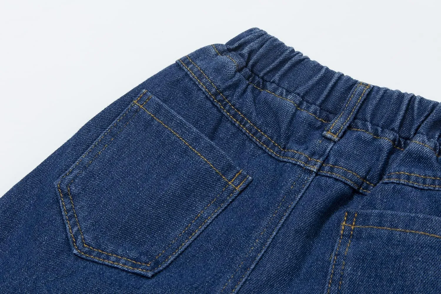 Mud Kingdom Fashion Boys Denim Shorts Elastic Waist