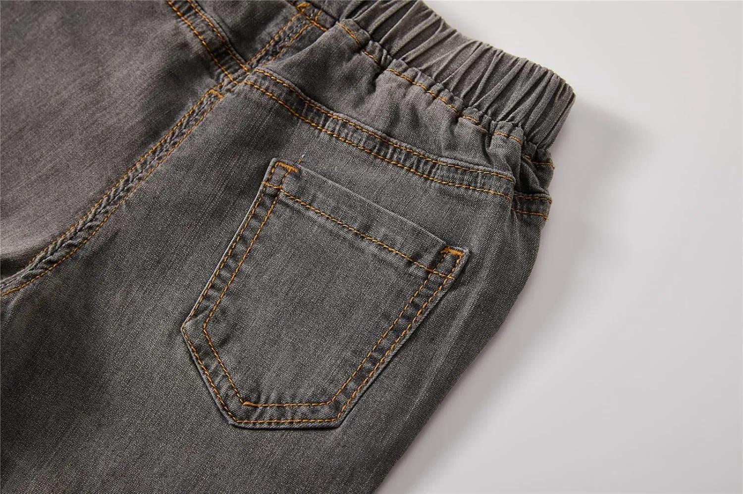 Mud Kingdom Fashion Boys Denim Shorts Elastic Waist