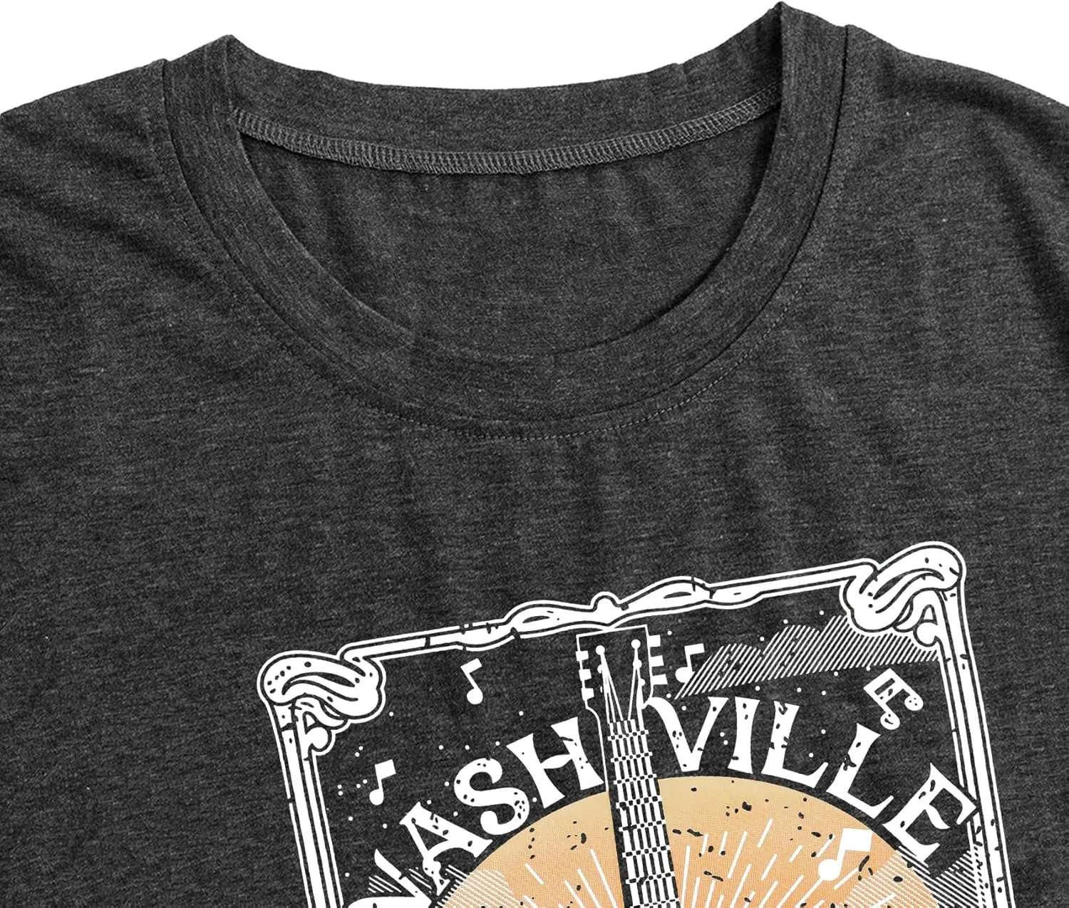 Nashville Shirts for Women Country Music Shirt Vintage Graphic Tees Tennessee Concert Outfit Tshirt Country Tops