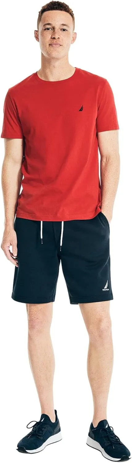 Nautica Mens Soft Cotton Fleece Jogger Gym Active Sweat Shorts