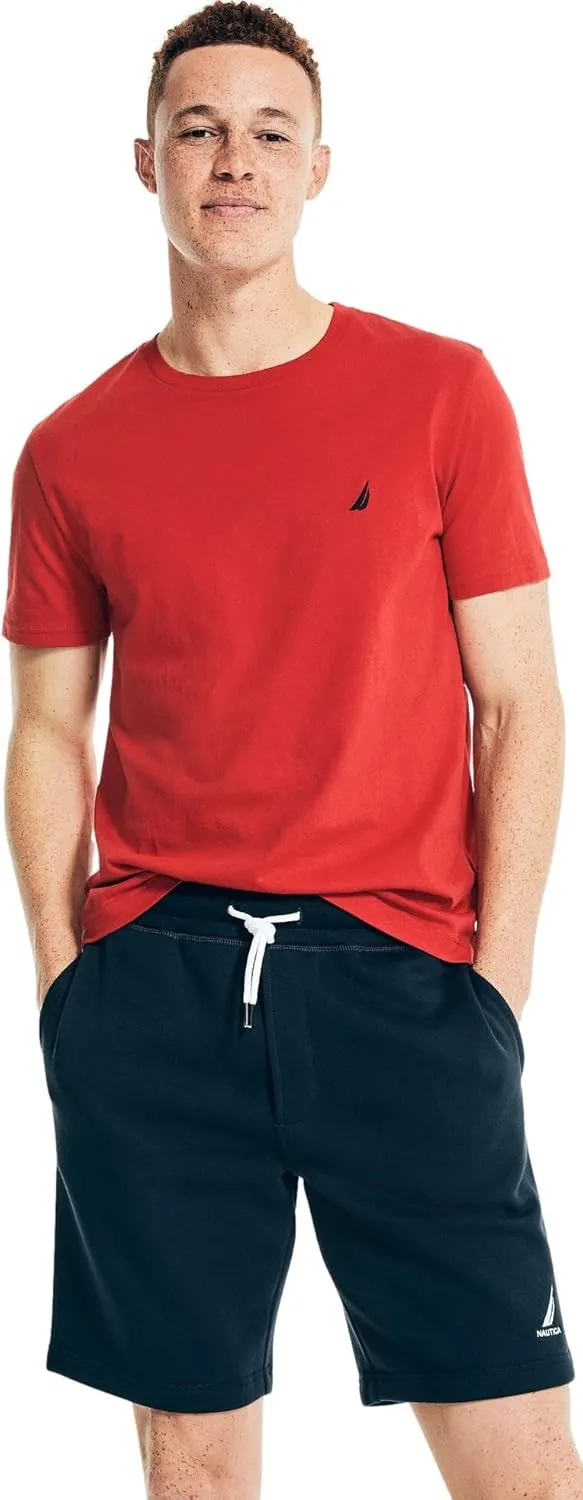 Nautica Mens Soft Cotton Fleece Jogger Gym Active Sweat Shorts