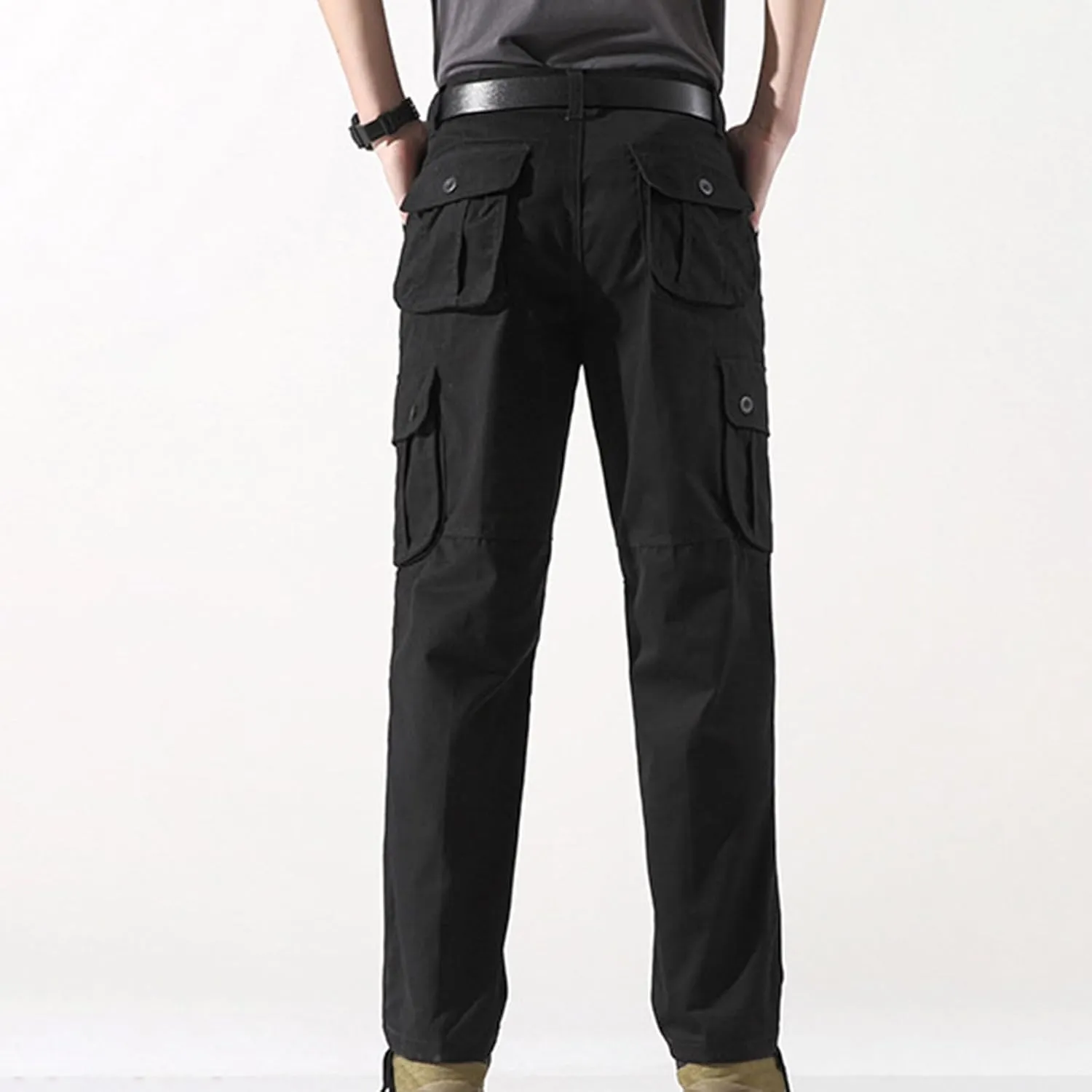 Quick Dry Lightweight Hiking Cargo Work Pants for Men Relaxed Fit Tactical Cargo Work Pants with Multi Pocket