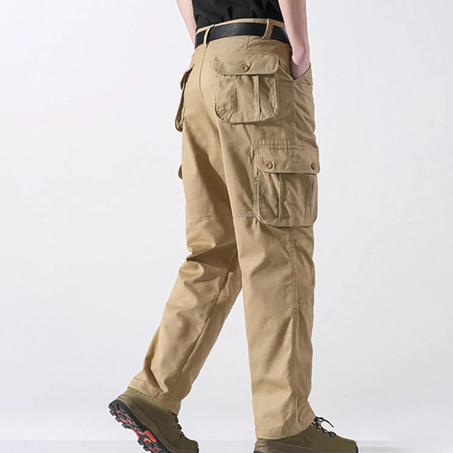 Quick Dry Lightweight Hiking Cargo Work Pants for Men Relaxed Fit Tactical Cargo Work Pants with Multi Pocket