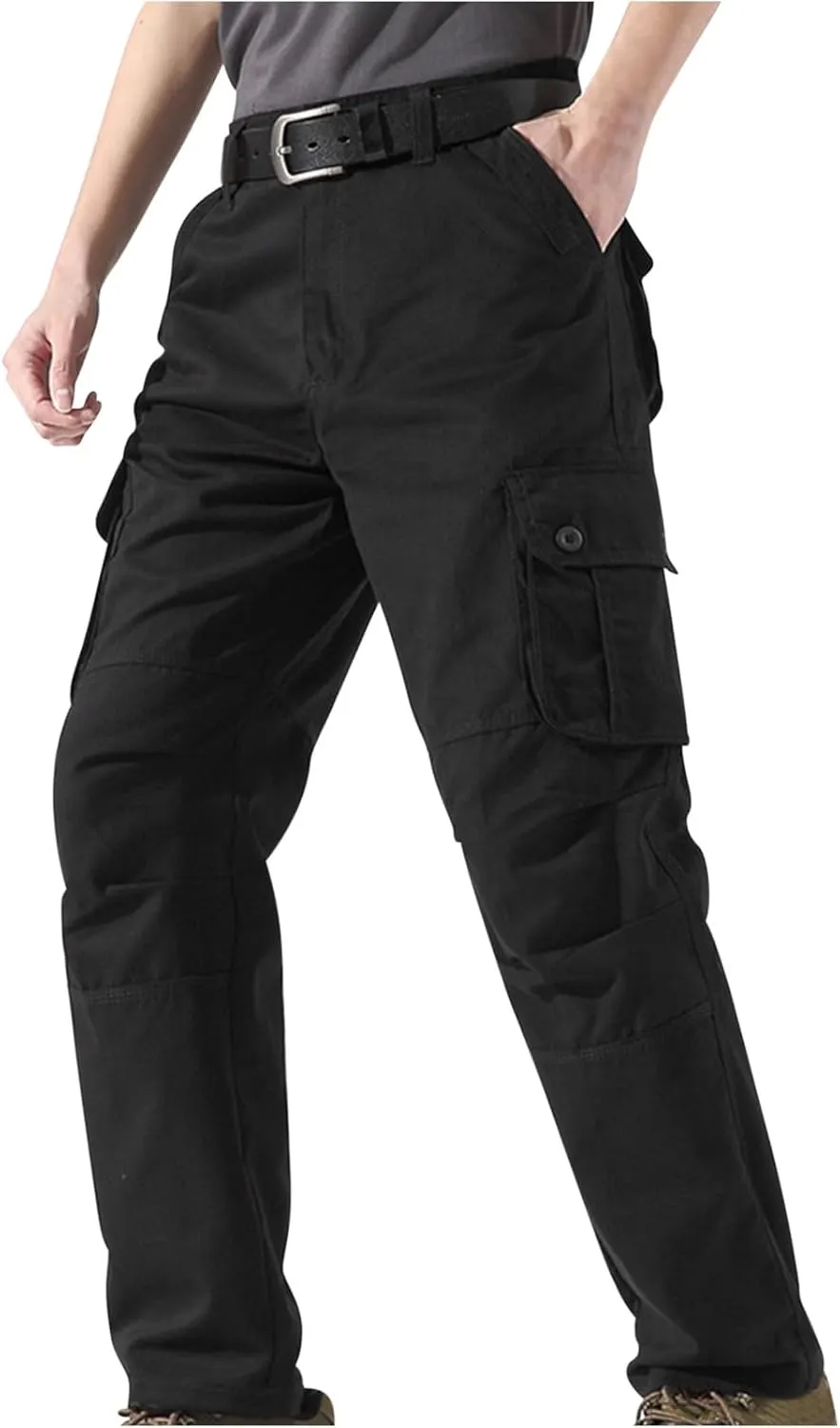 Quick Dry Lightweight Hiking Cargo Work Pants for Men Relaxed Fit Tactical Cargo Work Pants with Multi Pocket