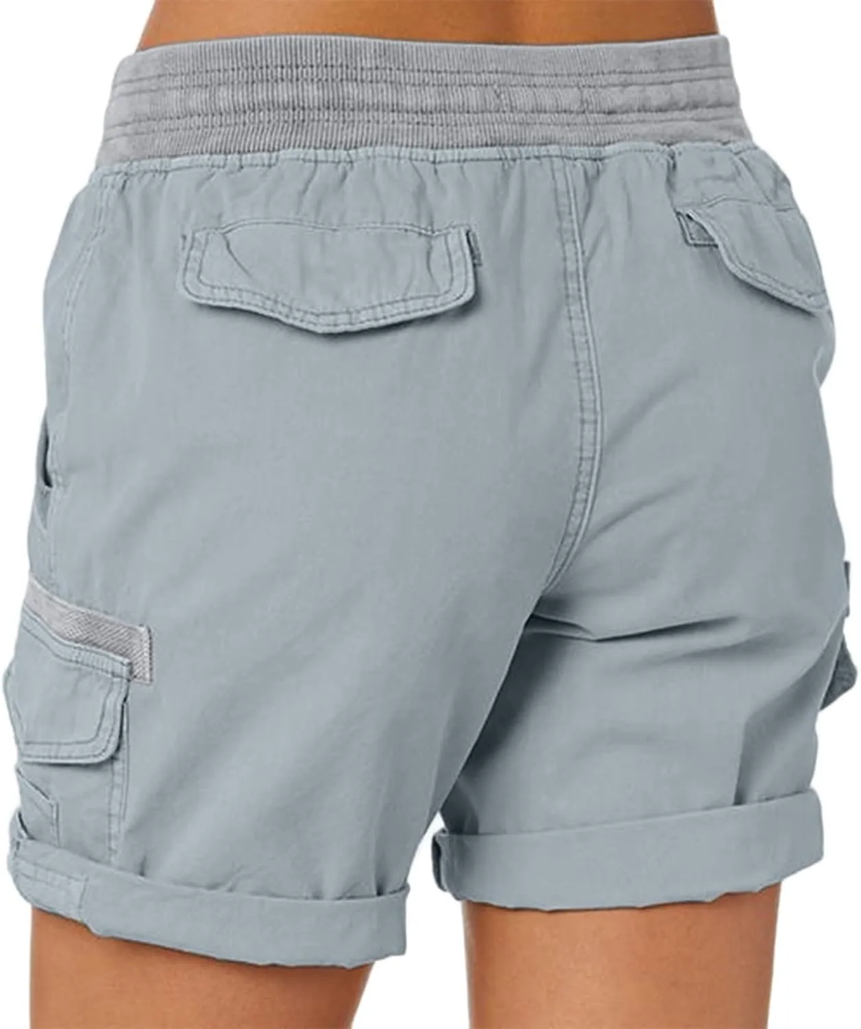 Rvidbe Cargo Shorts Women Baggy Casual Dressy High Waist 6 Pockets Cargo Shorts 2024 Spring Hiking Outdoor Lounge Shorts
