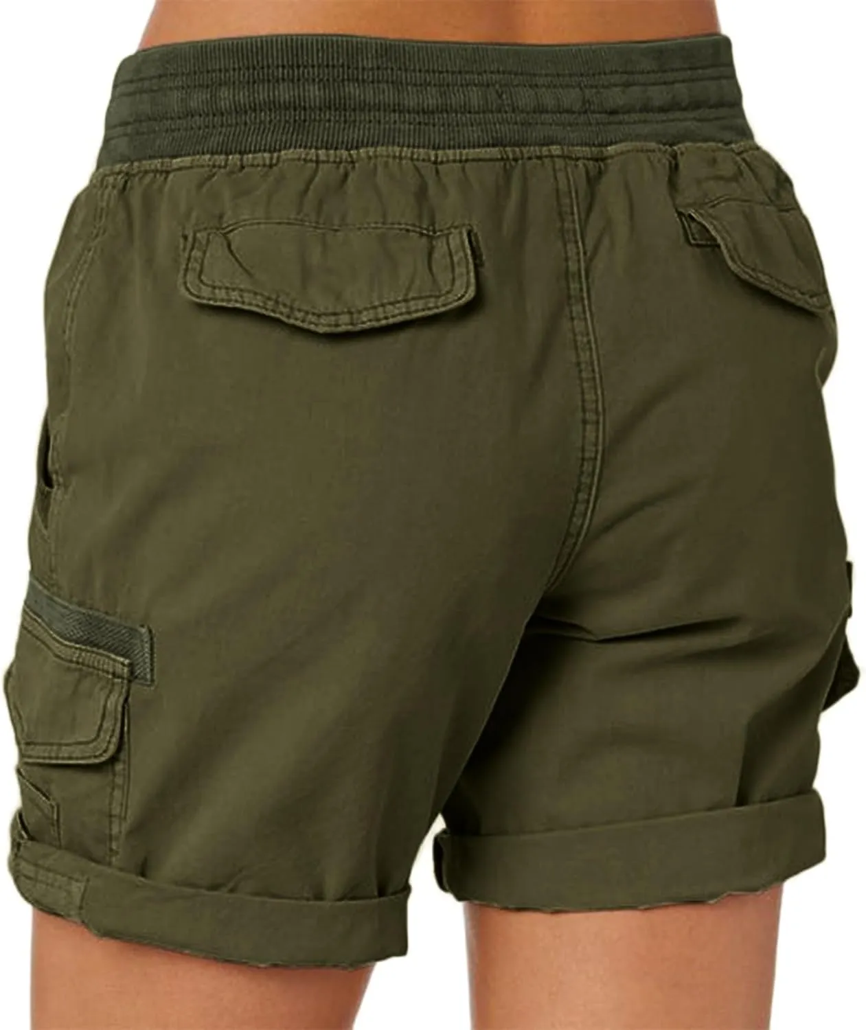 Rvidbe Cargo Shorts Women Baggy Casual Dressy High Waist 6 Pockets Cargo Shorts 2024 Spring Hiking Outdoor Lounge Shorts