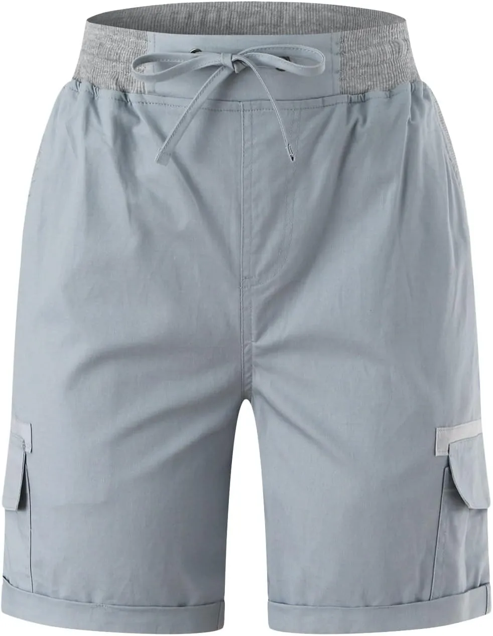 Rvidbe Cargo Shorts Women Baggy Casual Dressy High Waist 6 Pockets Cargo Shorts 2024 Spring Hiking Outdoor Lounge Shorts