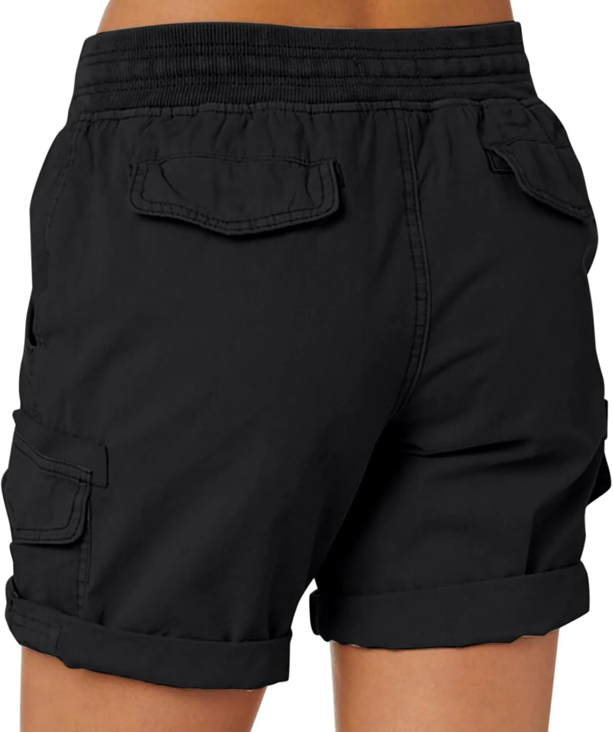 Rvidbe Cargo Shorts Women Baggy Casual Dressy High Waist 6 Pockets Cargo Shorts 2024 Spring Hiking Outdoor Lounge Shorts