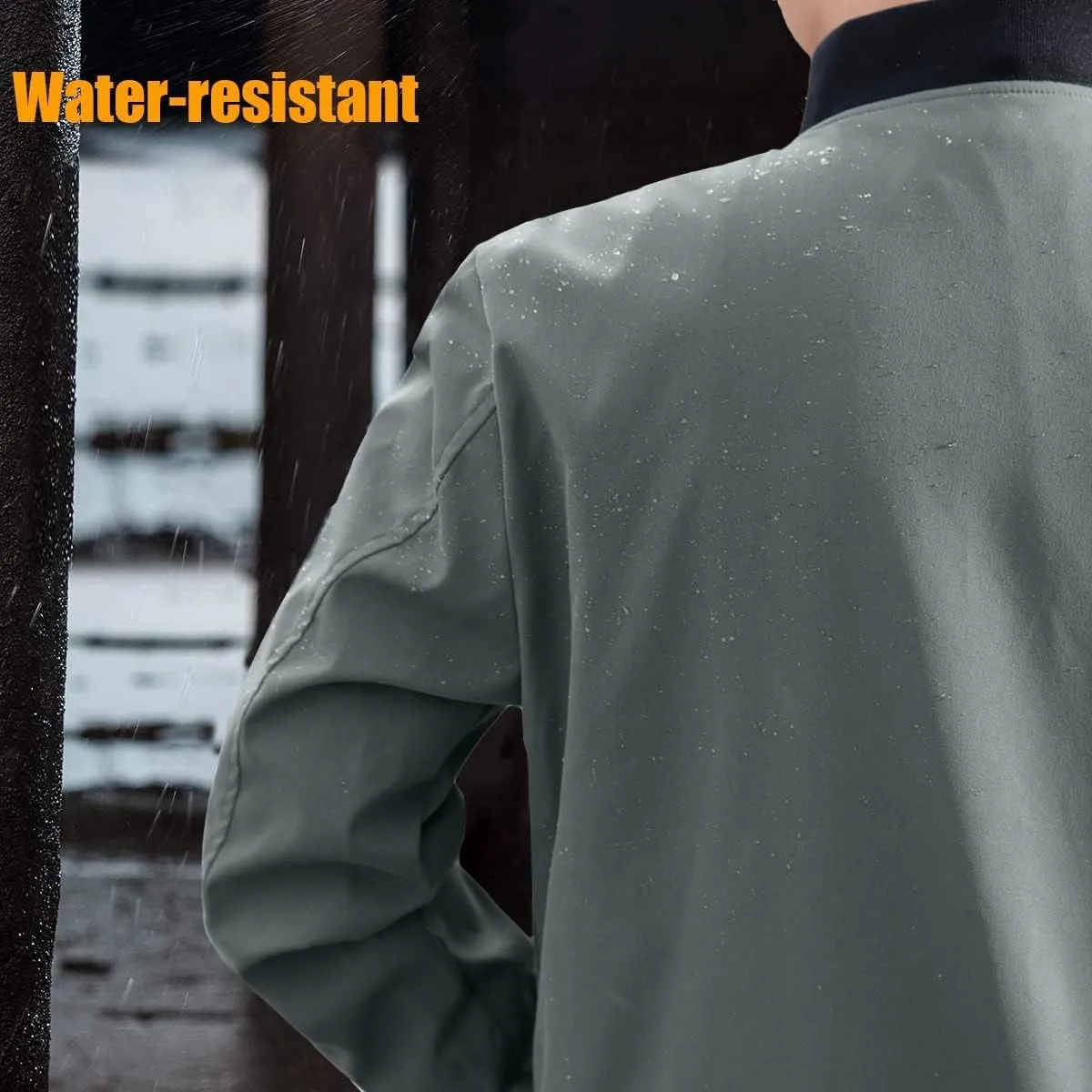 sandbank Men's Slim Fit Lightweight Softshell Flight Bomber Jacket Coat