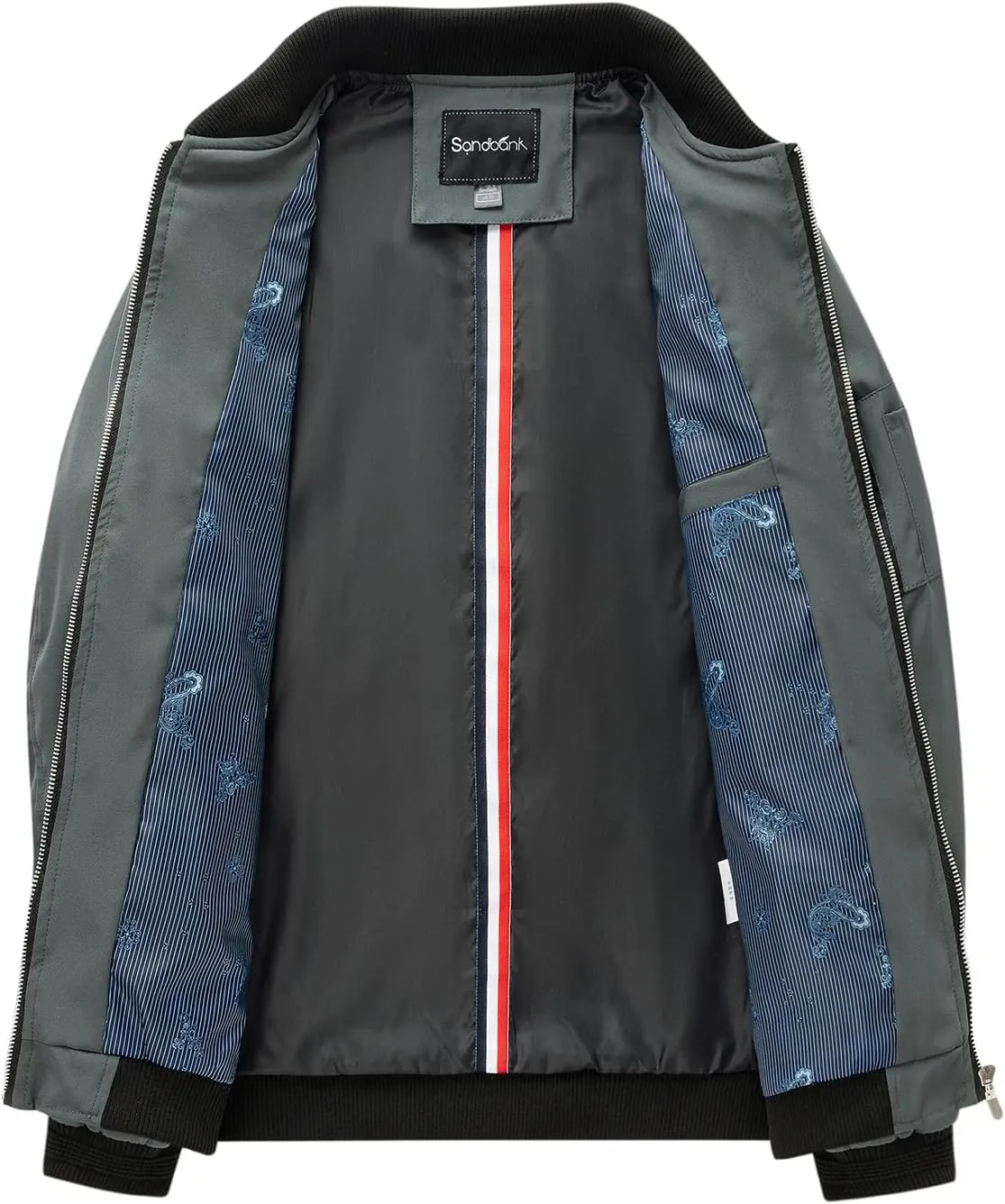 sandbank Men's Slim Fit Lightweight Softshell Flight Bomber Jacket Coat